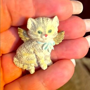 Angel Kitty Pin Brooch